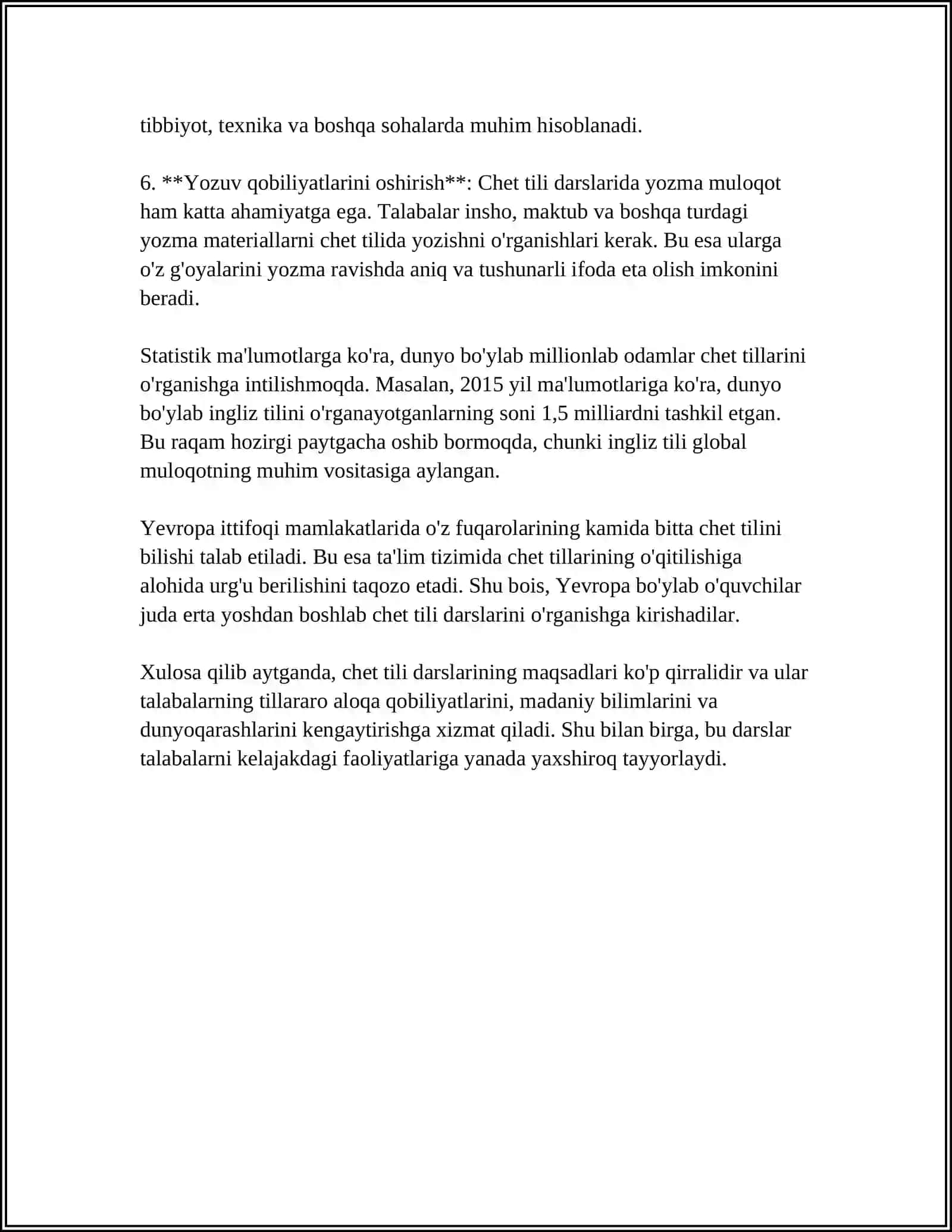 CHET TILI DARSI VA UNI REJALASHTIRISH 4