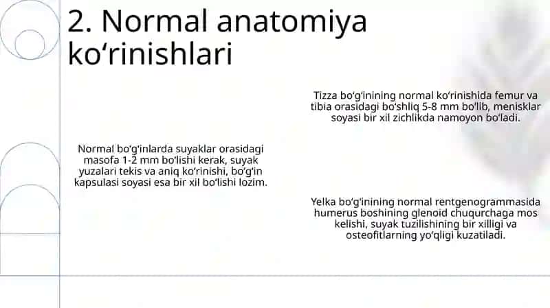 Birlashmalarning rentgenanatomiyasi 4