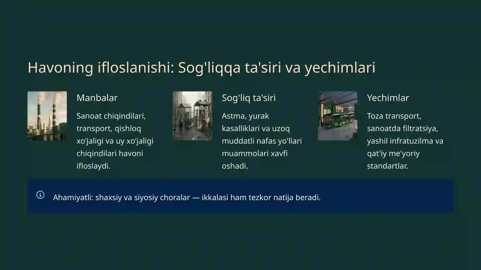 Ekologiya va atrof-muhit muammolari 4