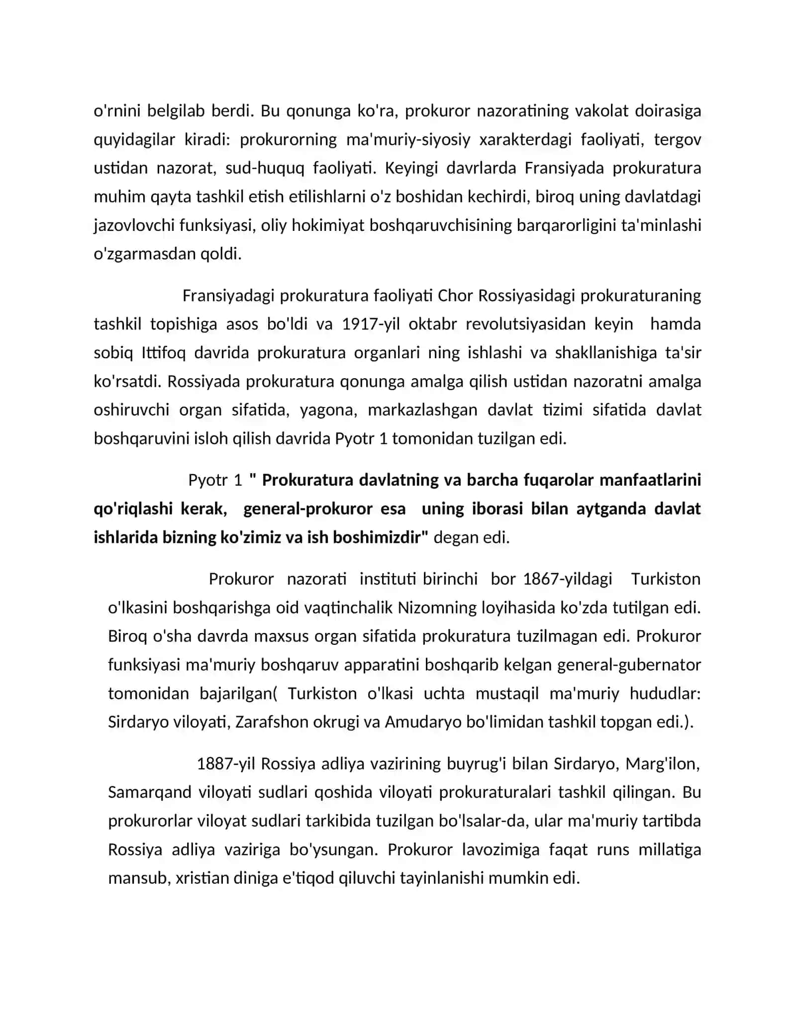 Qonunlar ijrosi ustidan prokuror nazorati 4