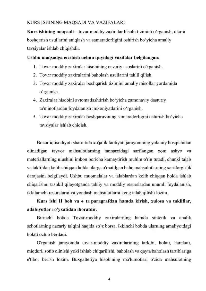 TOVAR MODDIY ZAXIRALAR HISOBI 4