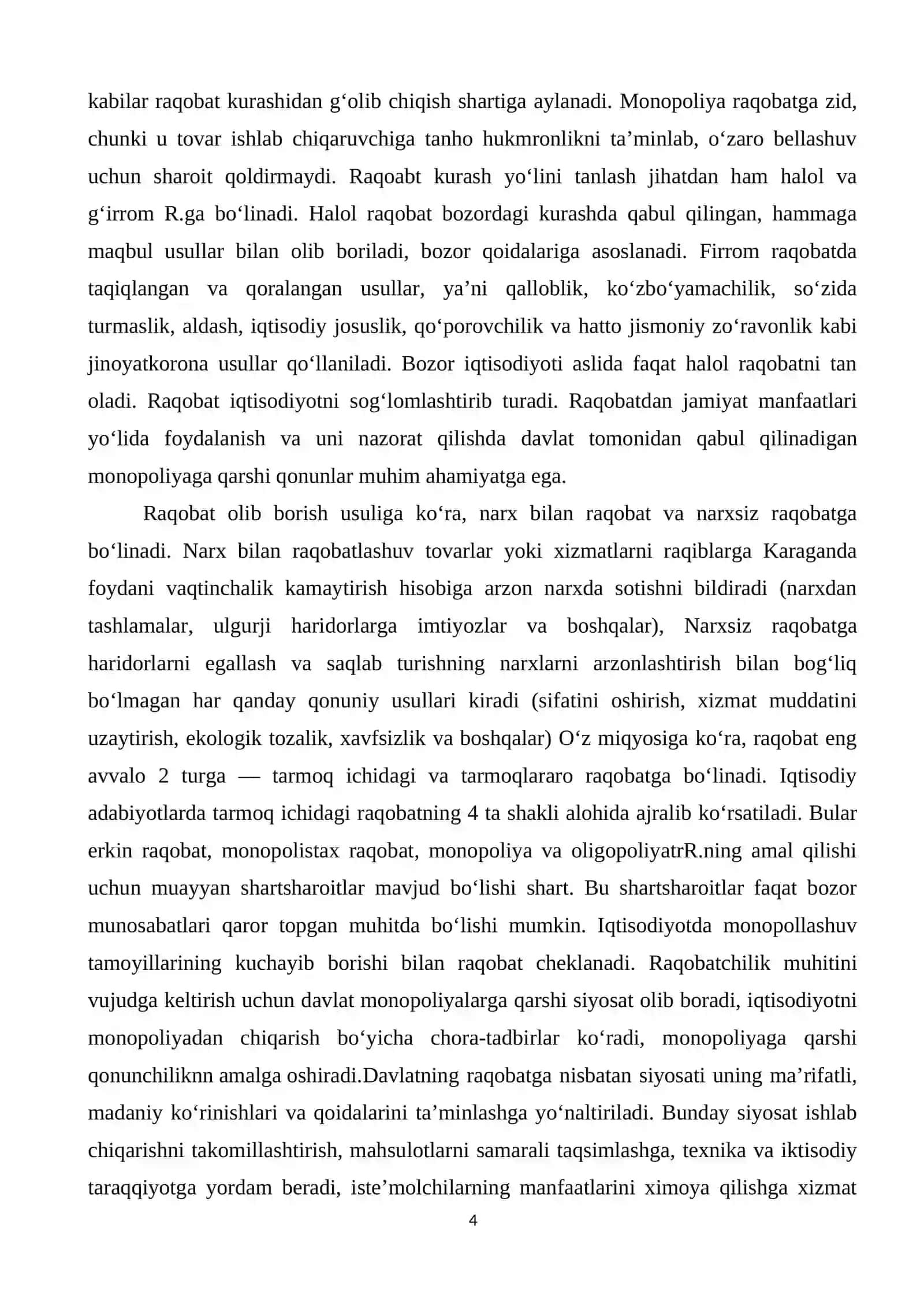 Raqobat va monopoliya 4