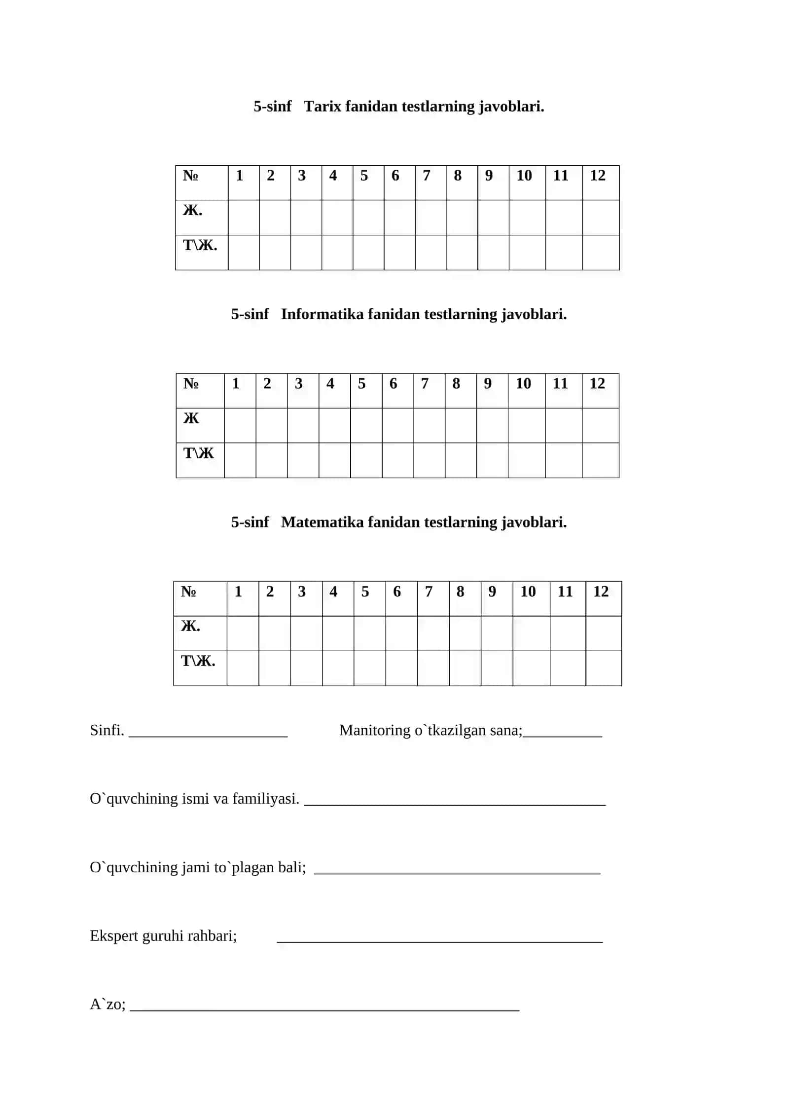 5-sinf. 2-chorak 4-blok 4