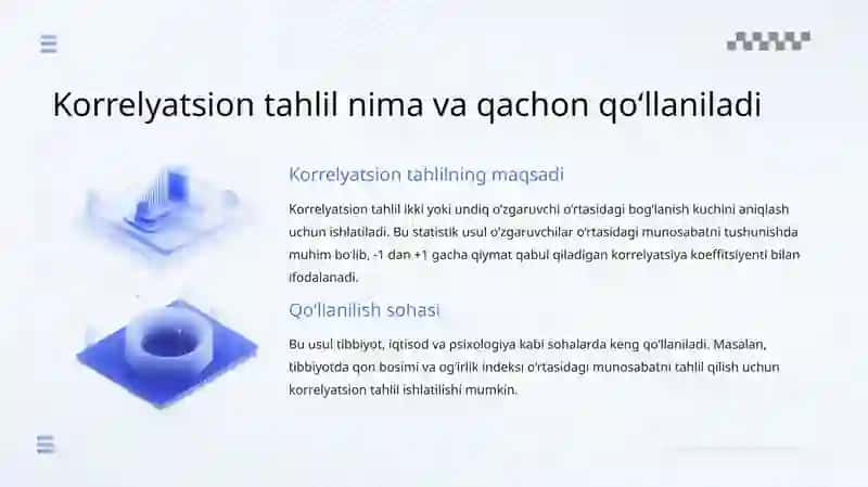 Korrelyatsion-Regression Tahlil: Asoslar va Amaliyot 4