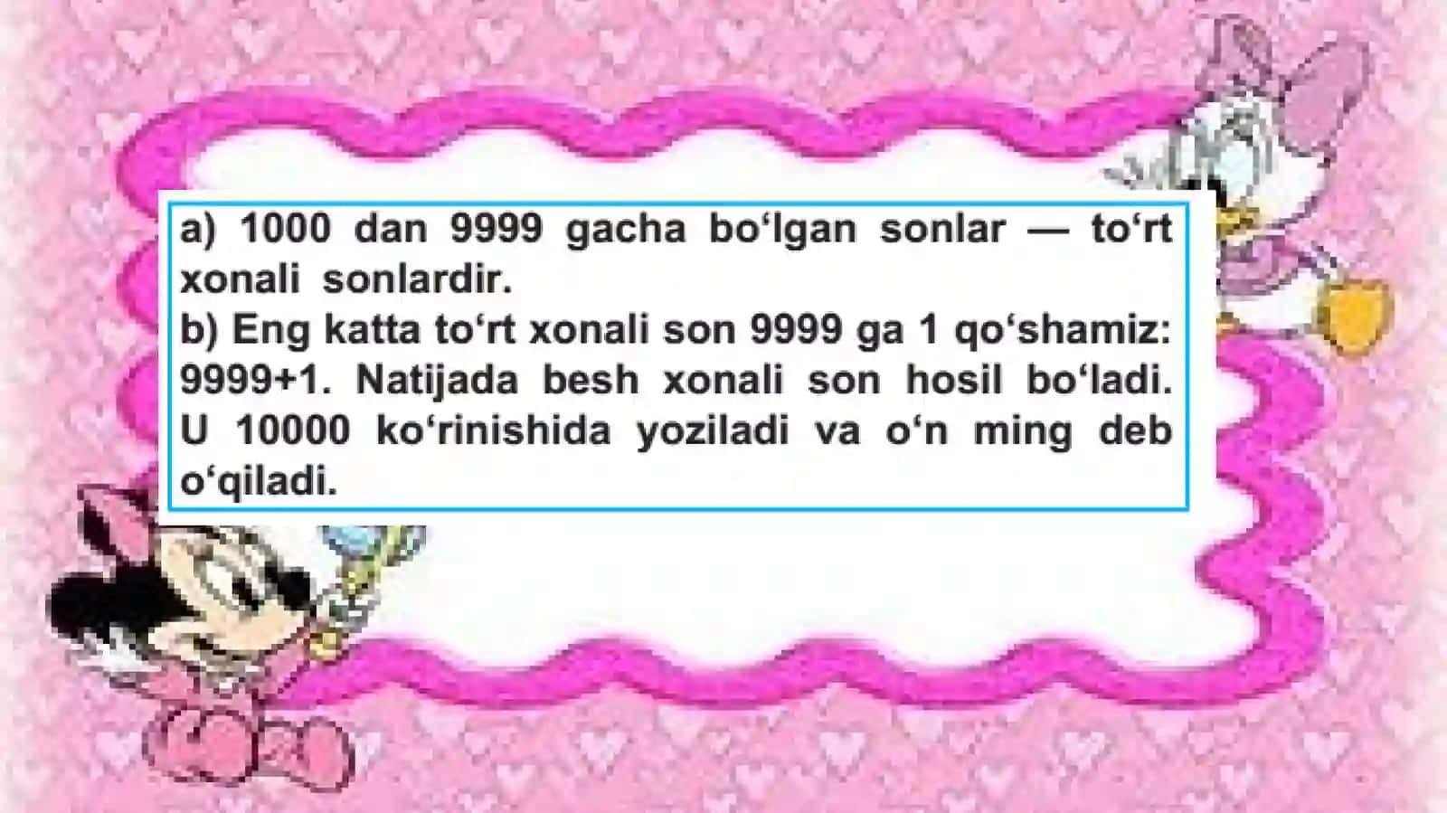 3-sinf Matematika fanidan - To'rt xonali sonlarni raqamlash taqdimoti 4