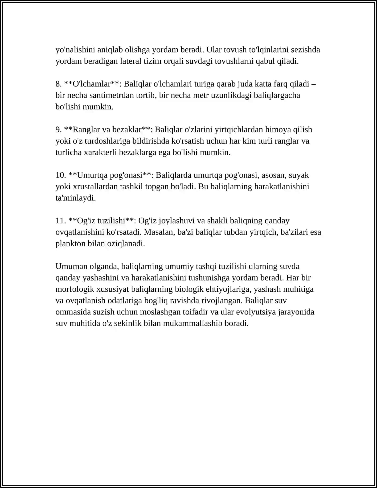 SUYAKLI BALIQLARNING TASHQI TUZULISHI 4