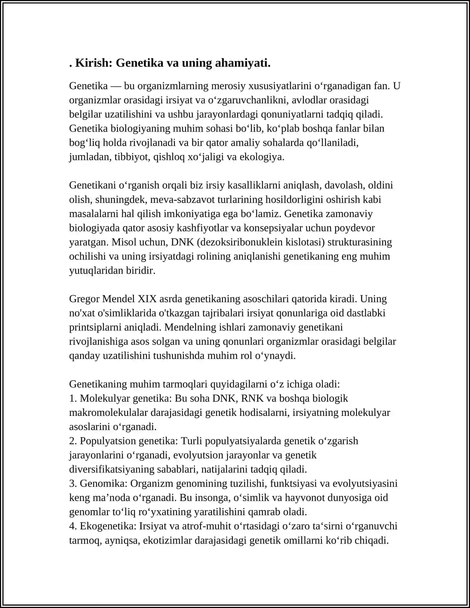 GENETIKA KAFEDRASI 4