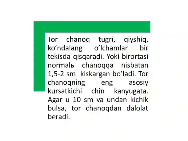 Zamonaviy akusherlikda tor chanoq. 4