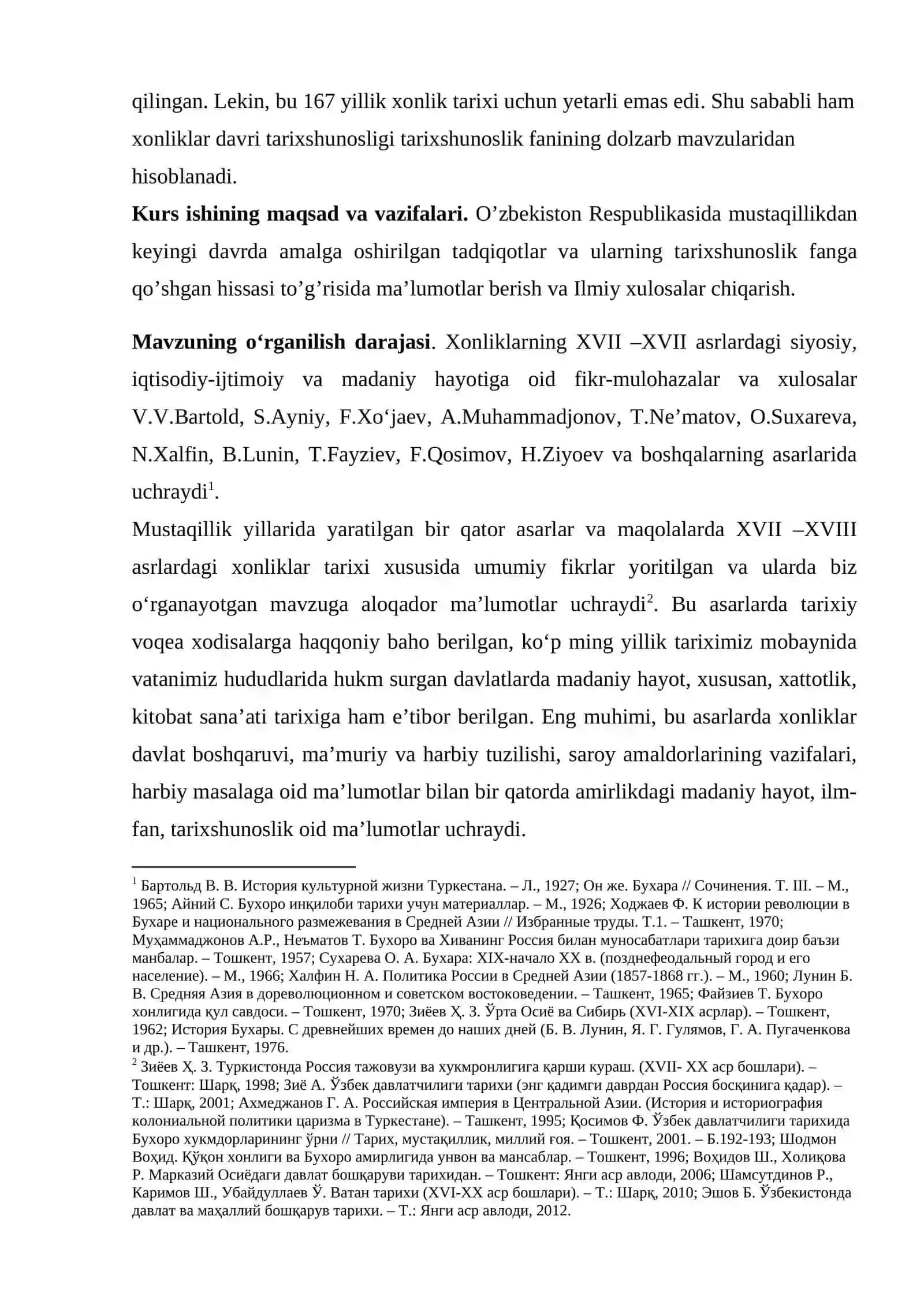 XVII-XVIII ASRLARDA BUXORO XONLIGIDA TARIXNAVISLIK 4
