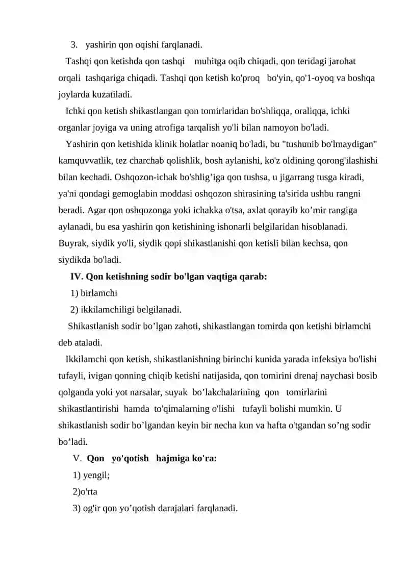 Qon ketishi 4