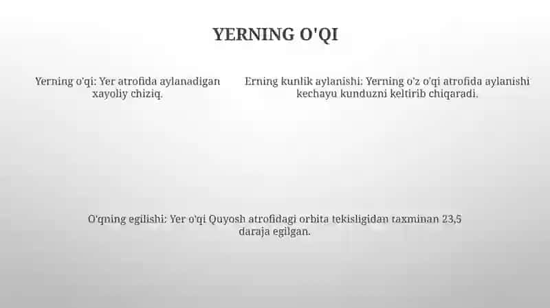Yer Sharining Harakati 4