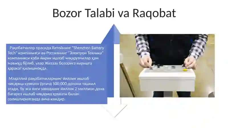 Jizzax akkumlyator zavodi istiqbollari 4