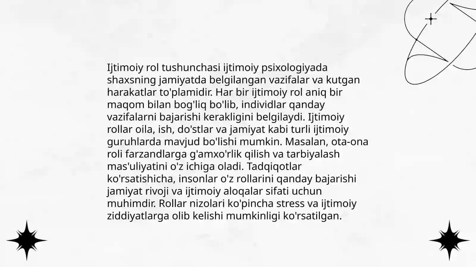 Ijtimoiy maqom va ijtimoiy rol 4