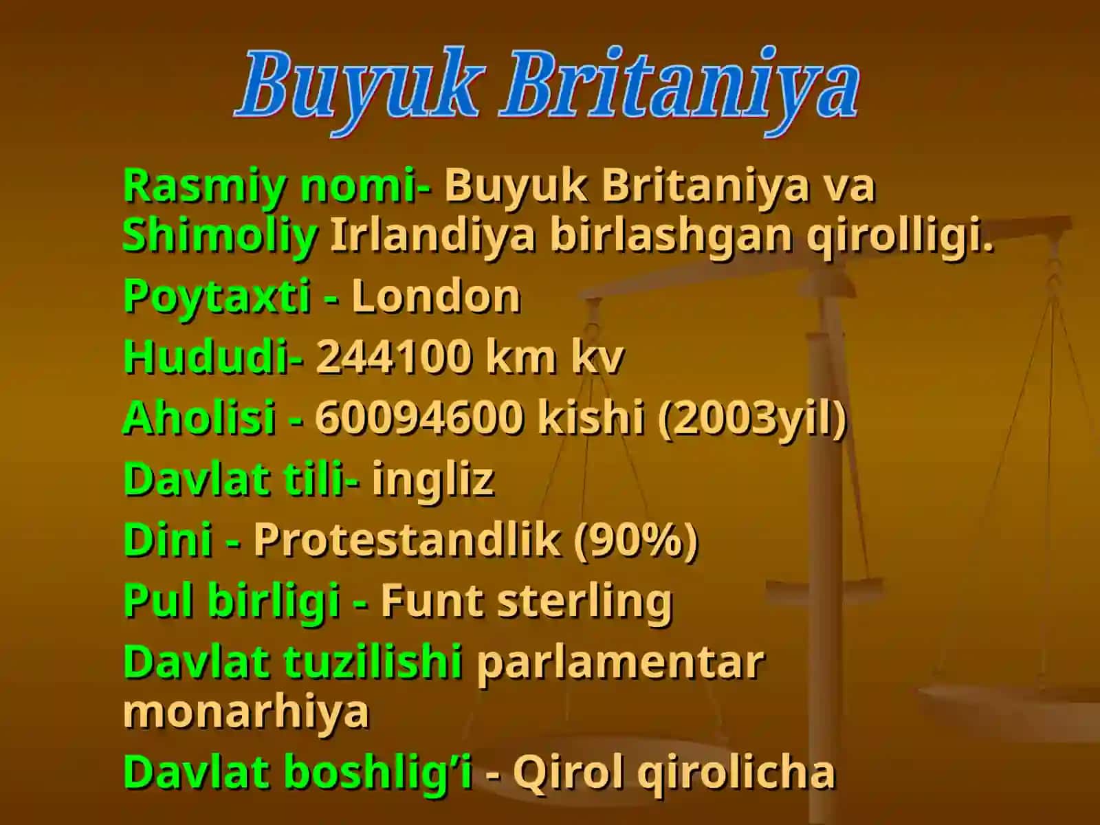 Buyuk Britaniya Yangiliklari 4