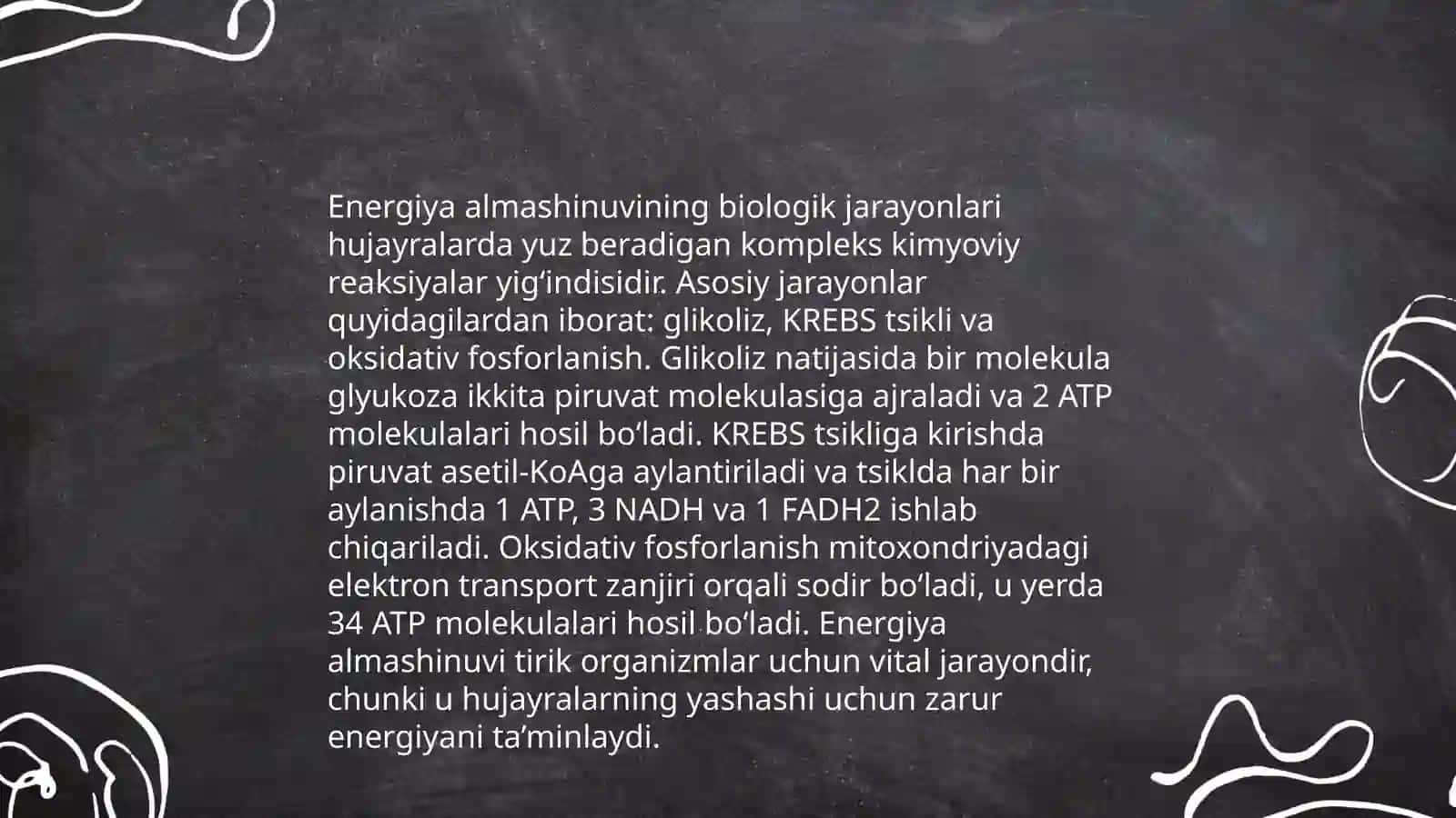 Energiya almashinuvining buzilishi 4