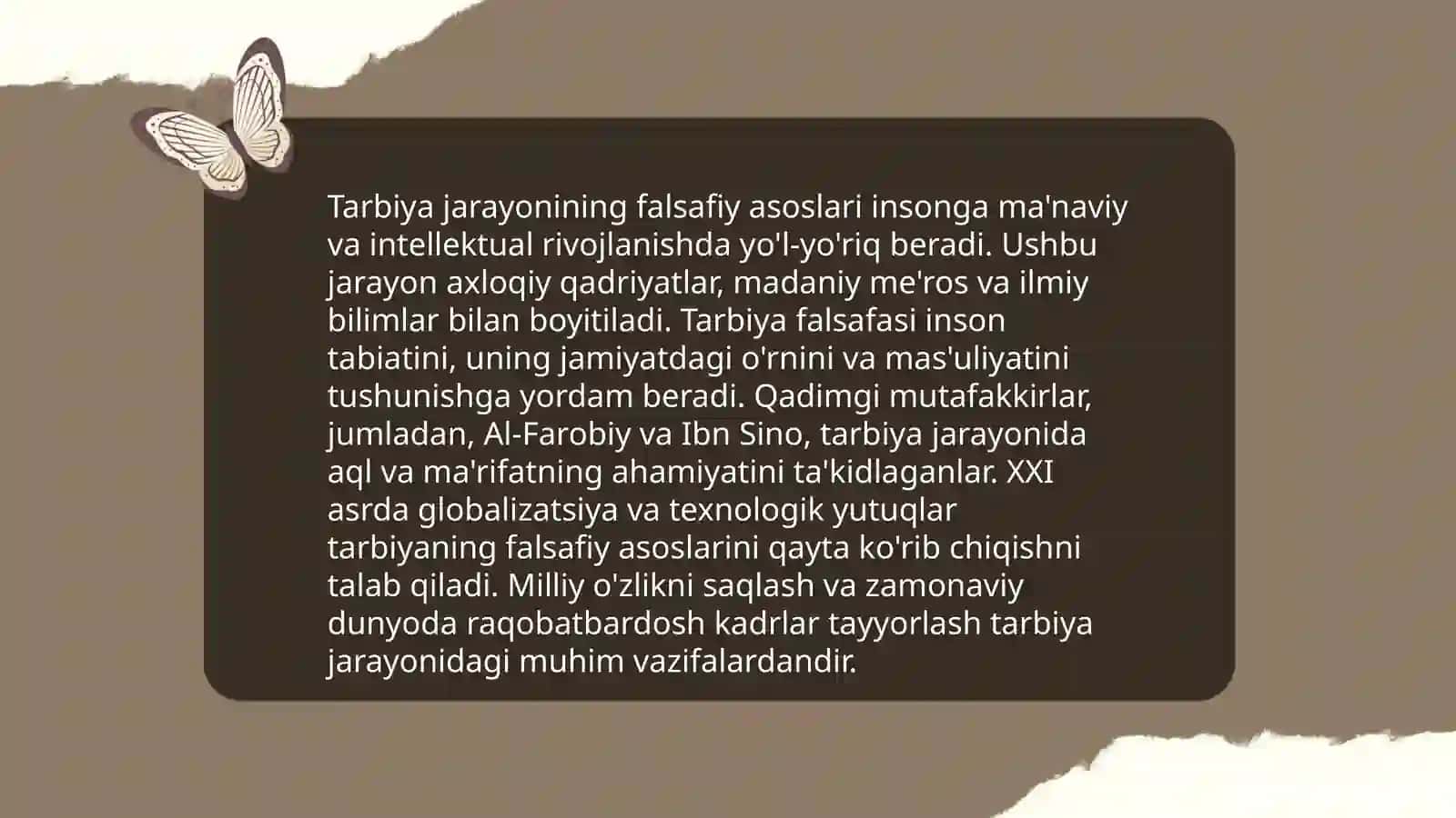 Tarbiya jarayonining mohiyati va mazmuni 4