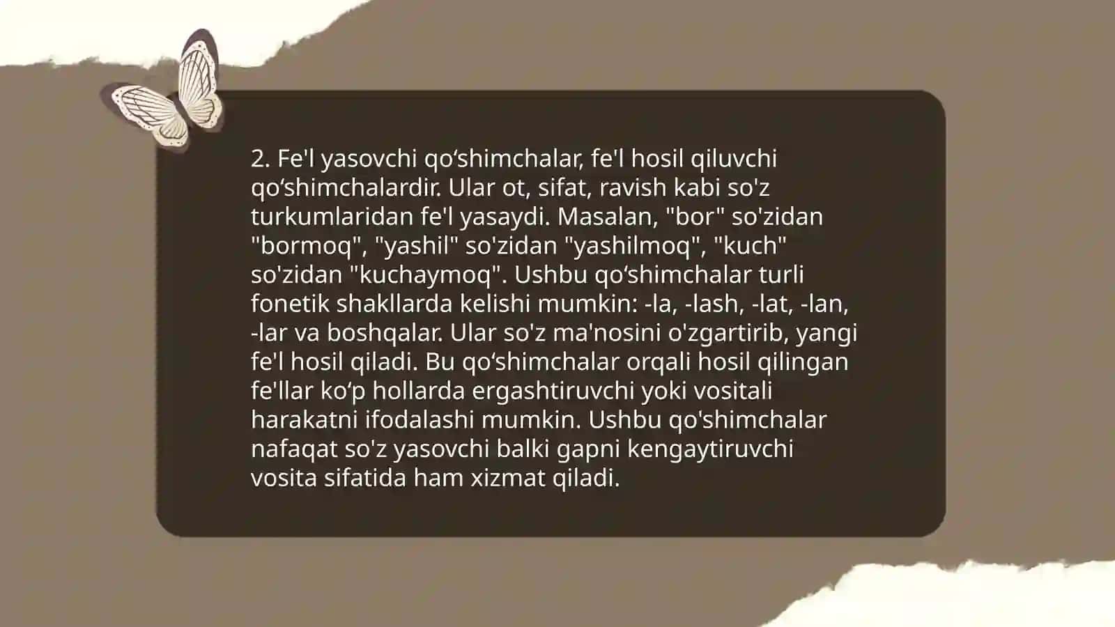 Fe'lning yasalishi 4