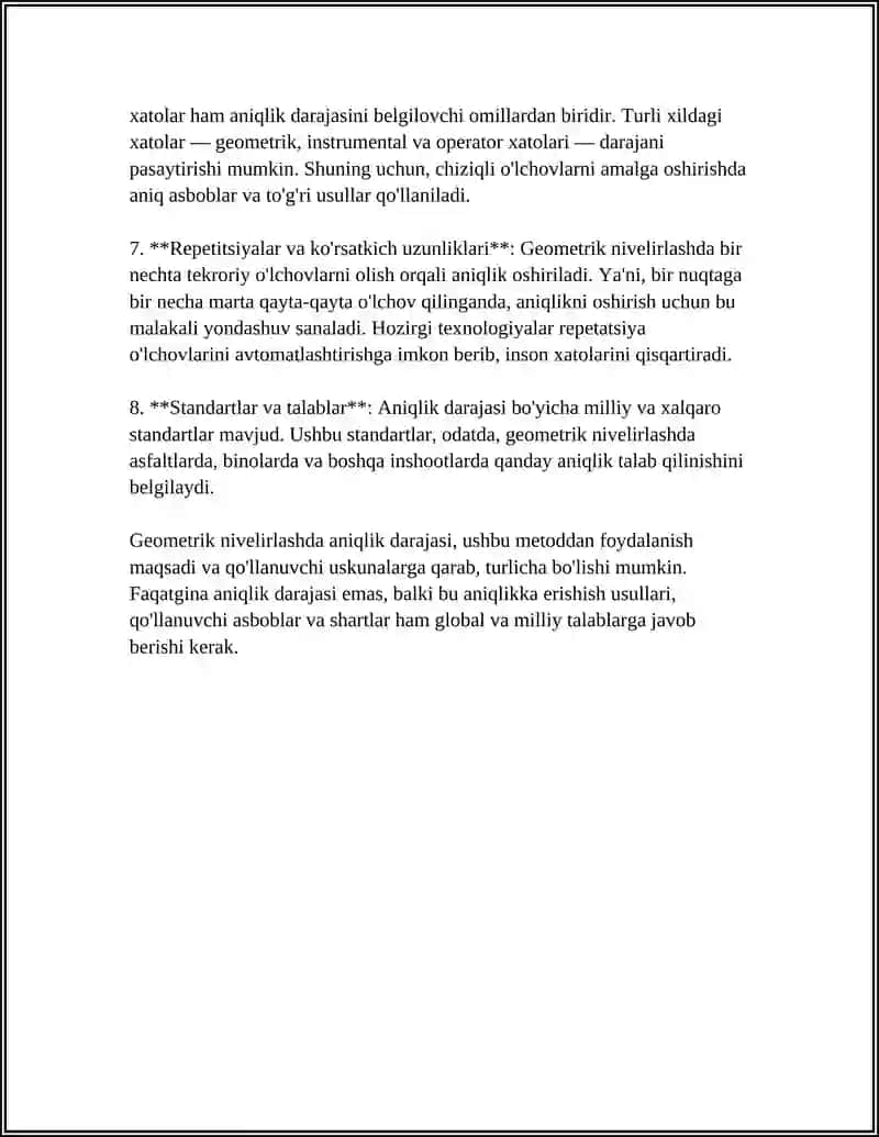 GEOMETRIK NIVELIRLASHDAGI XATOLIK 4