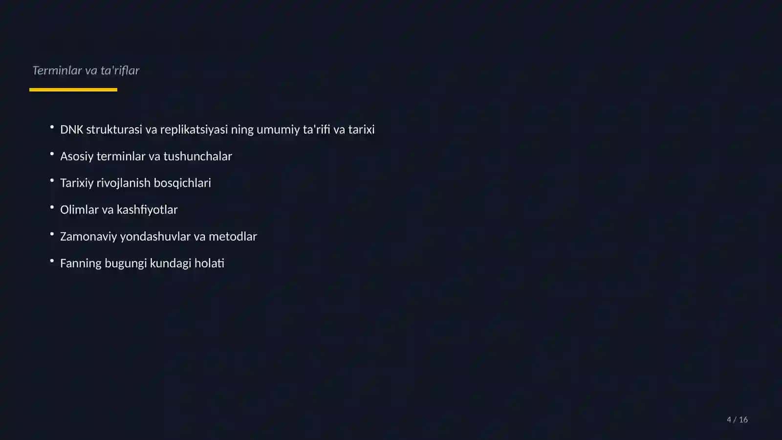 DNK strukturasi va replikatsiyasi 4