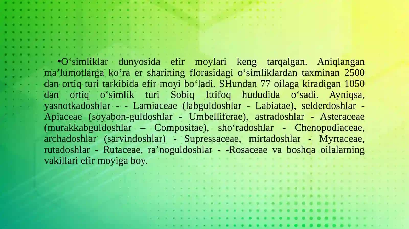 Efirmoyi O‘simliklar 4