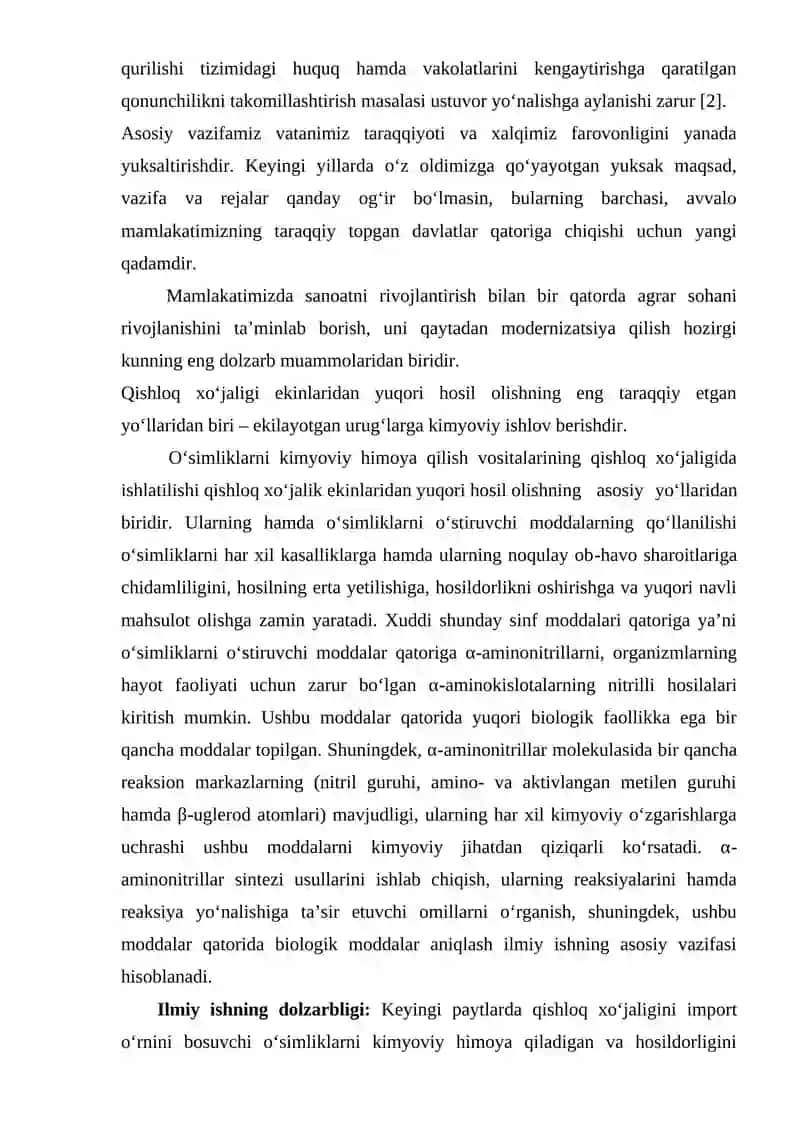 Benzaldegidsiangidrinni aromatik aminlar bilan reaksiyalarini o‘rganish 4