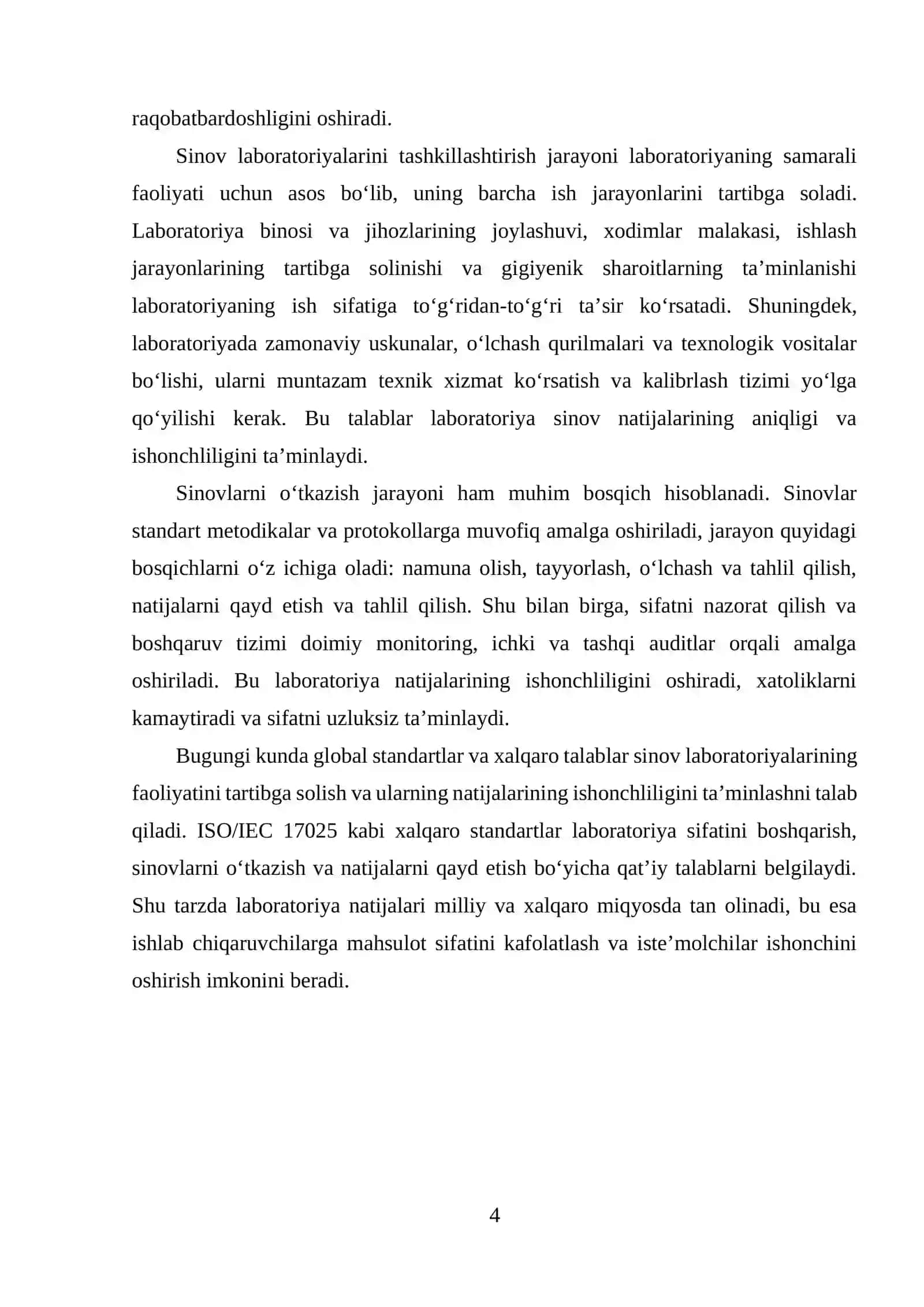 SINOV LABORATORIYALARINI AKKREDITLASH 4