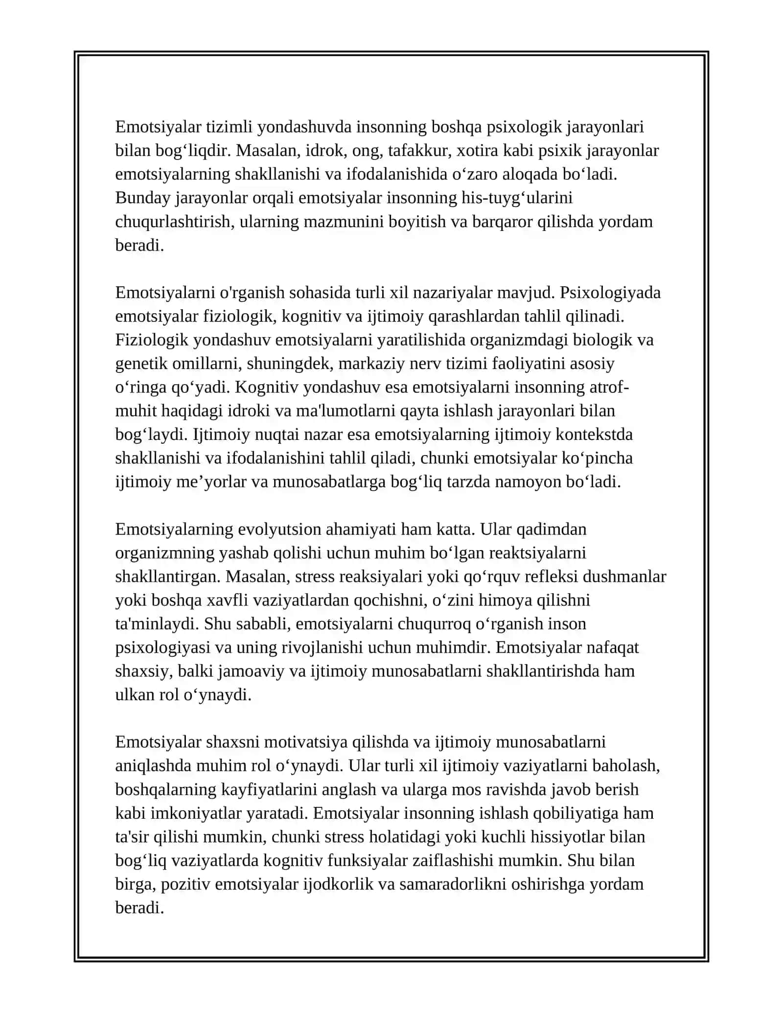 EMOTSIYA HAQIDA TUSHUNCHA 4