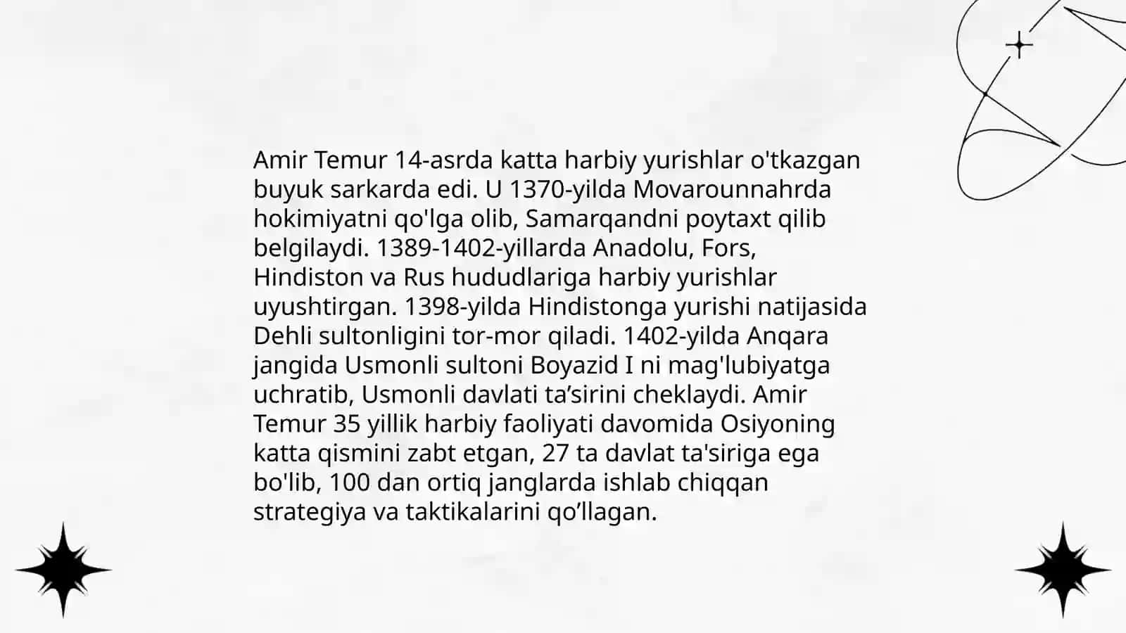Amir Temur va Temuriylar davlati 4