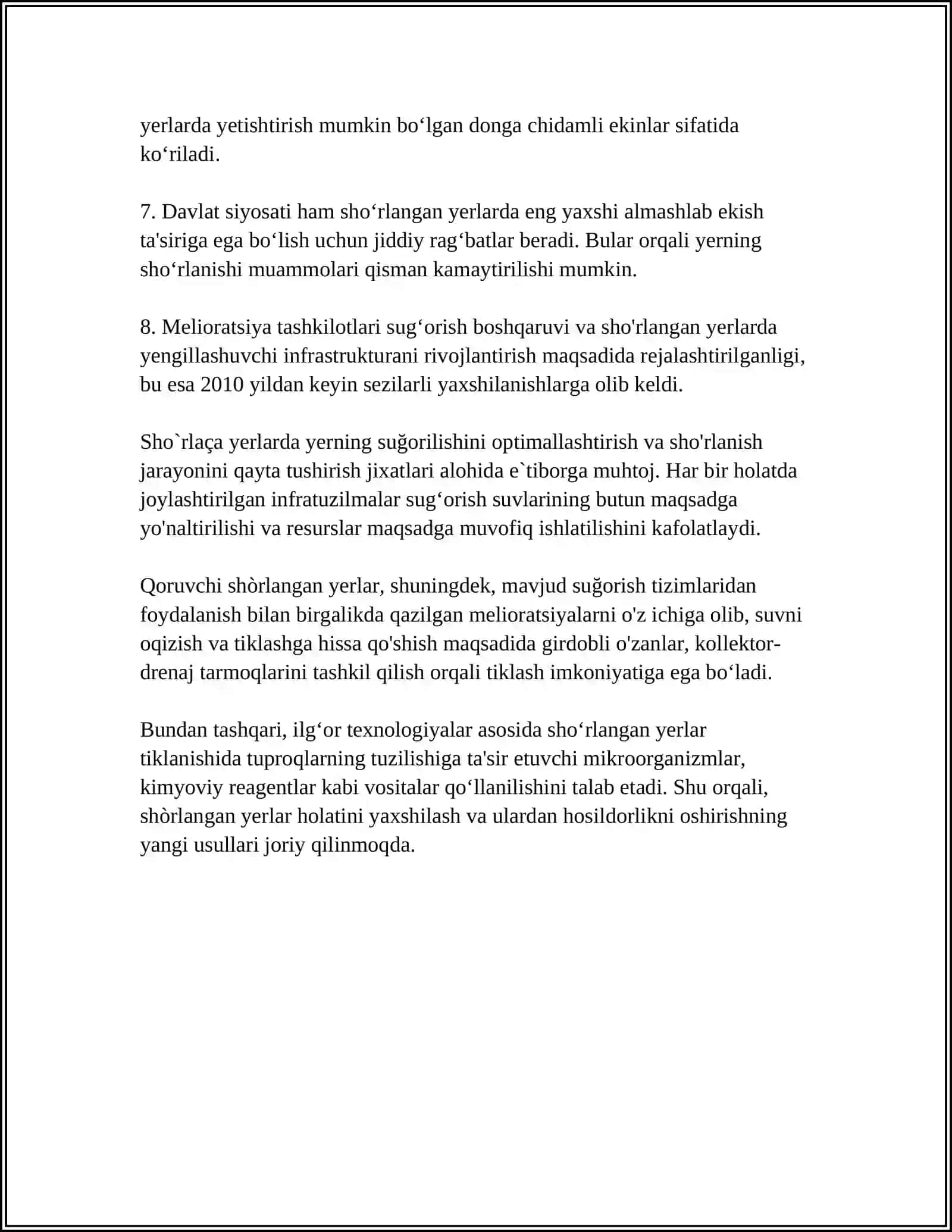 SHÒRLANGAN YERLAR 4