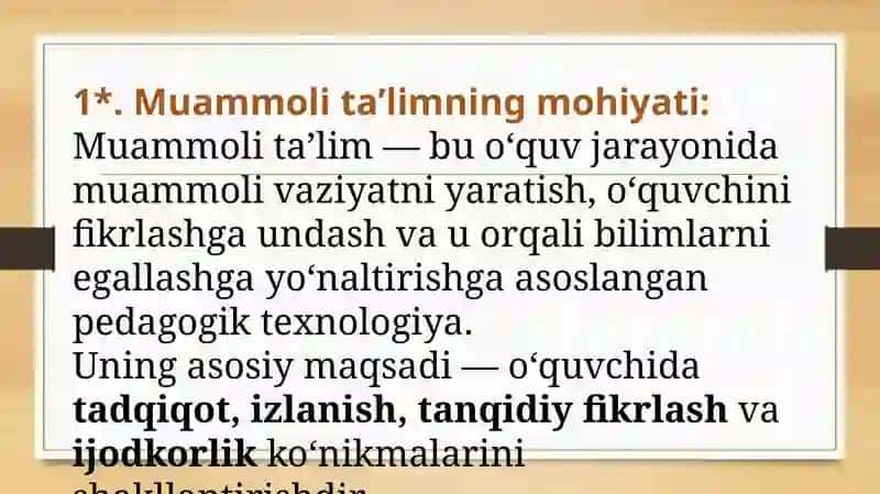 Muammoli ta'lim texnologiyasi 4