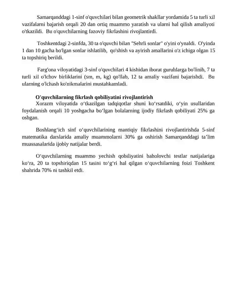 Boshlang'ich ta'limda bolalarga ijodiy math tuzishni o'rgatish 4