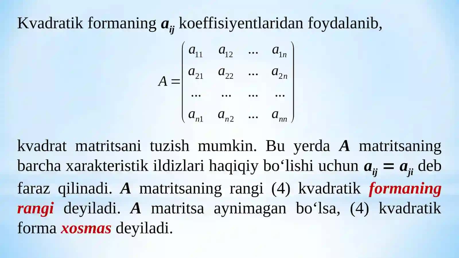 Kvadratik formal 4