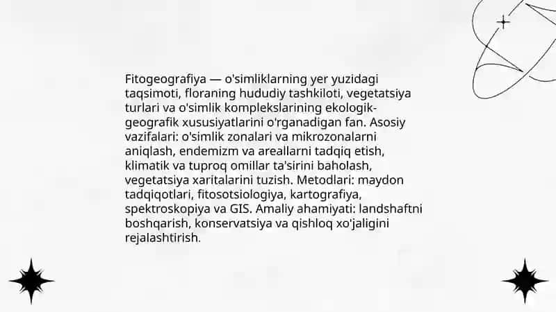 Biogeografiyaning yonalishlari 4