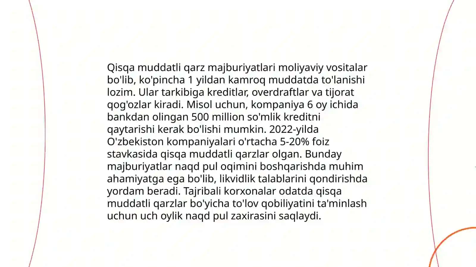 Qisqa muddatli majburiyatlar hisobi 4