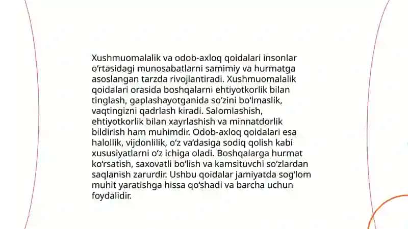 Xushmuomalalik odobi 4