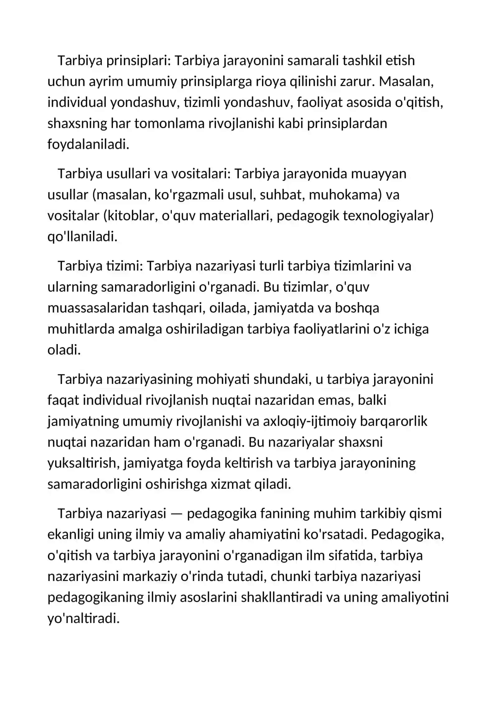 Boshlang’ich ta’limda tarbiya nazariyasi 4