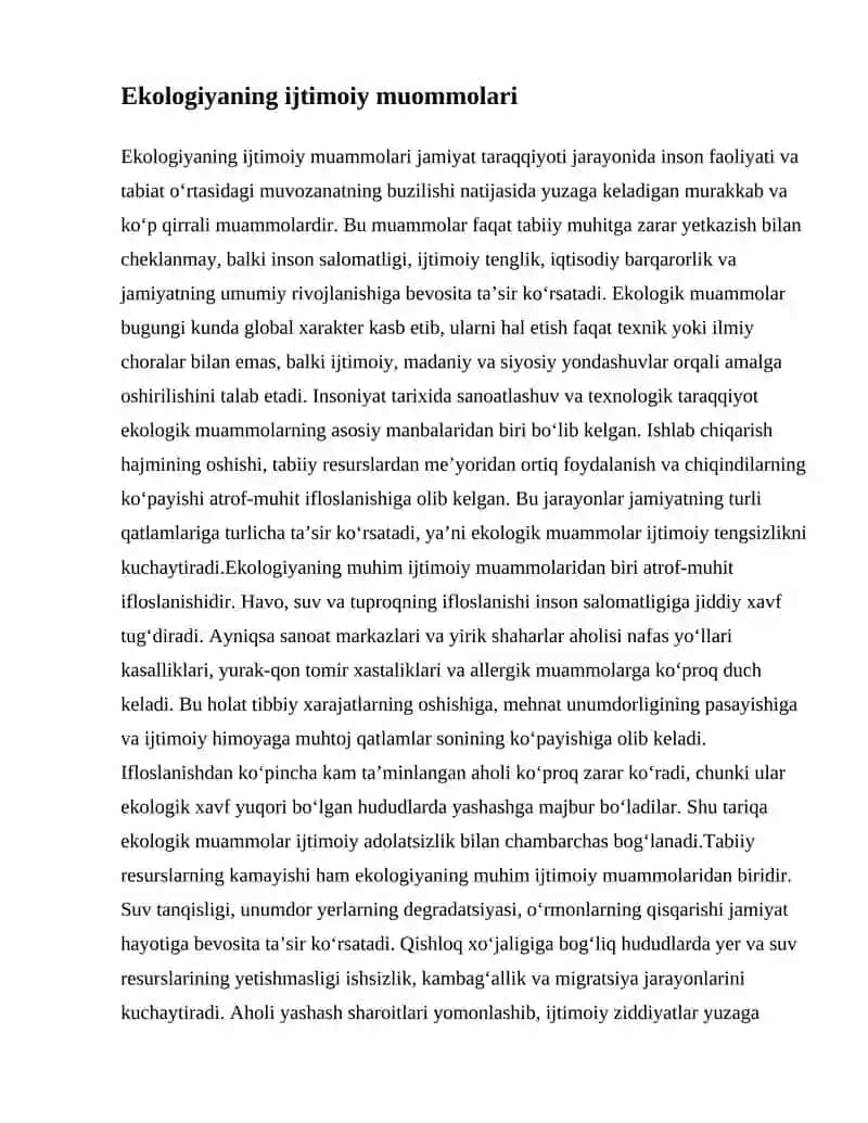 Ijtimoiy ekologiyaning rivojlanishi va tarixi 4