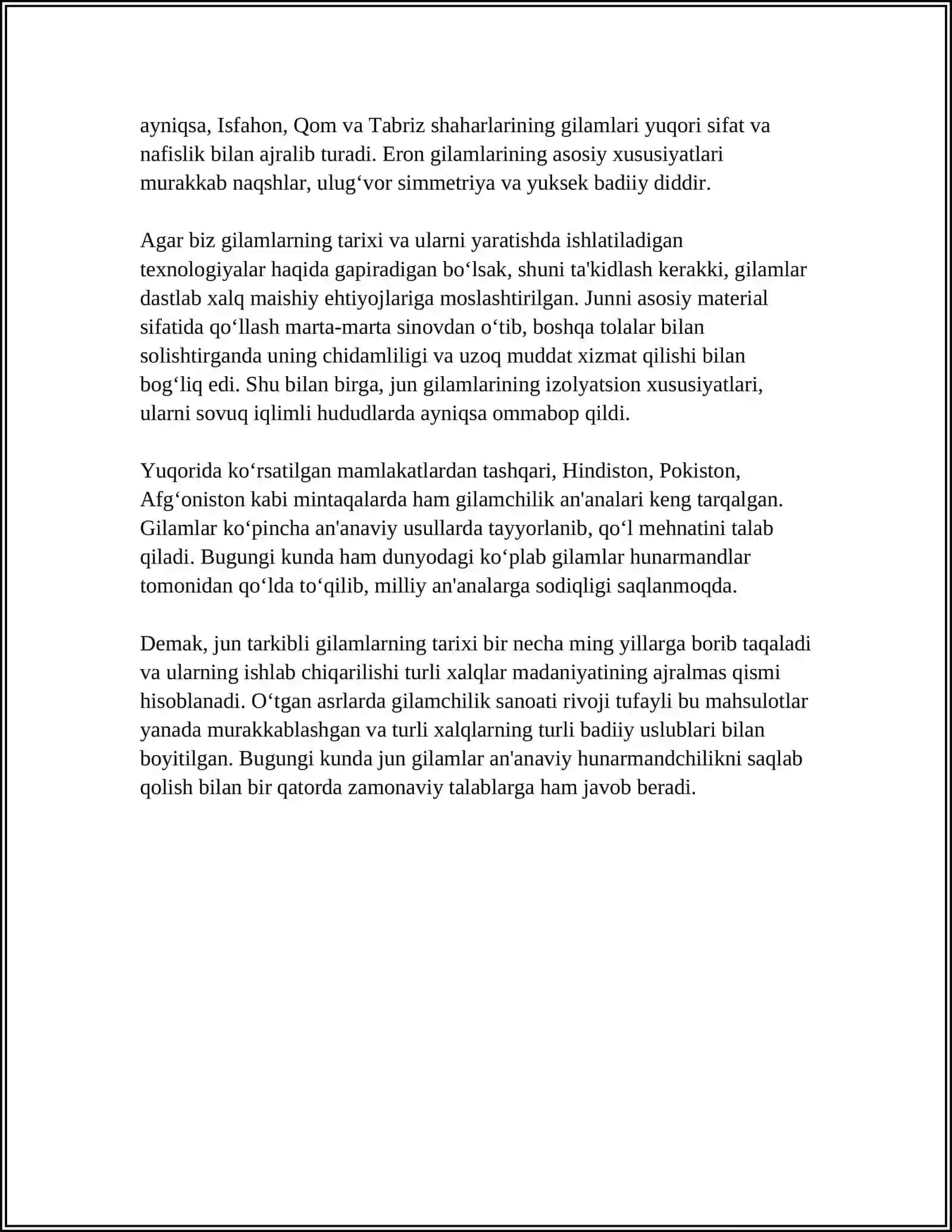 JUN TARKIBLI GILAMLAR 4