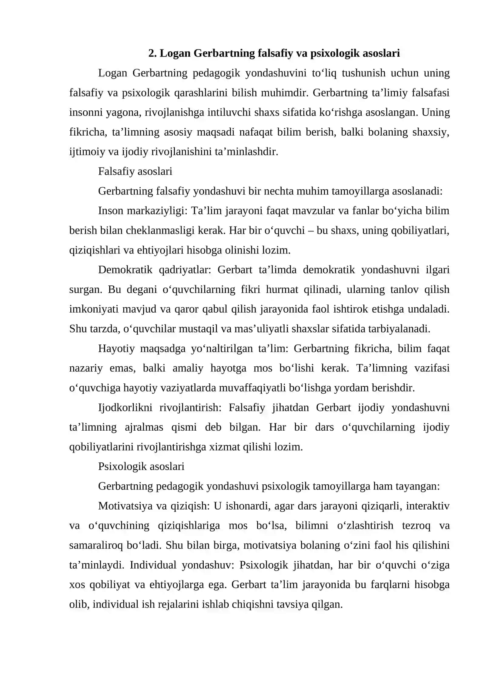 Logan Gerbartning pedagogik faoliyati 4