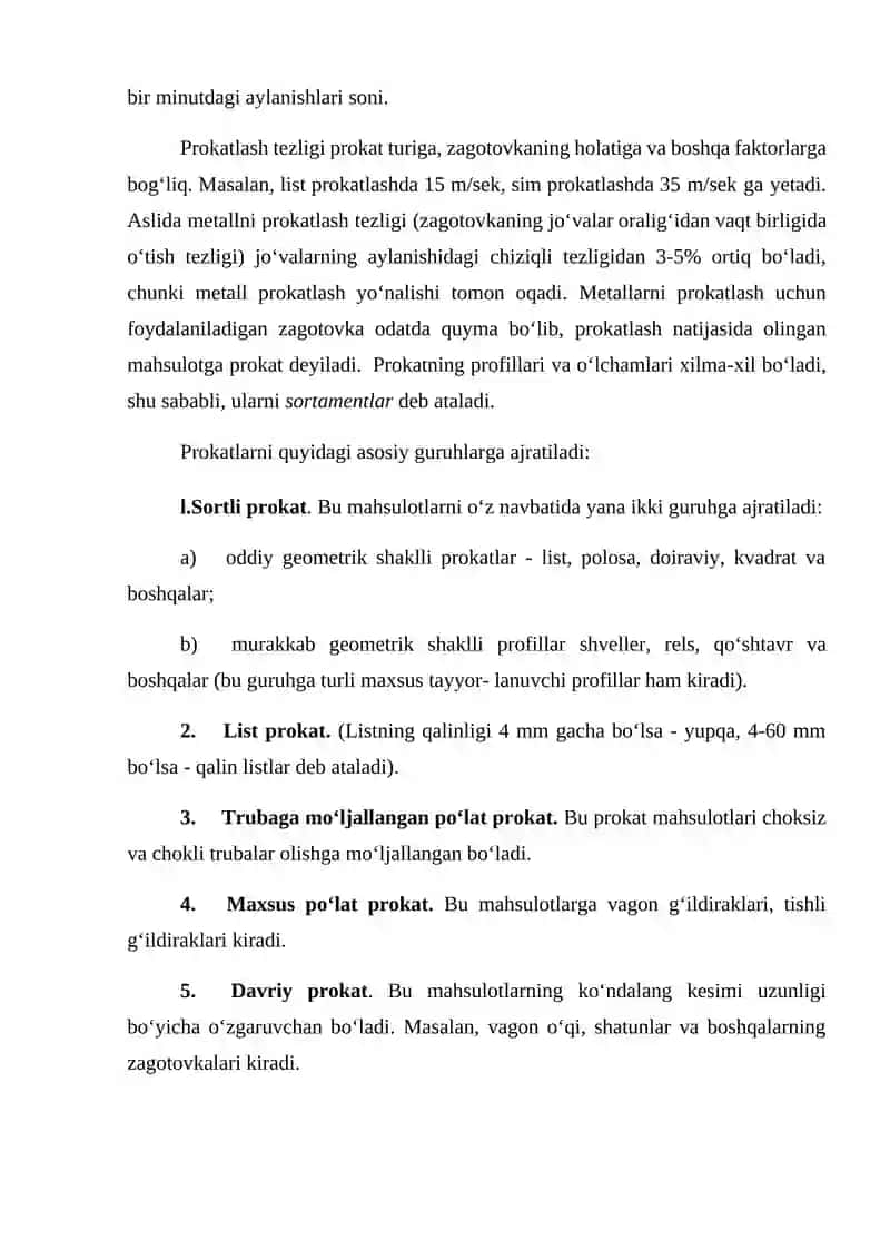 Metallarni prokatlash 4