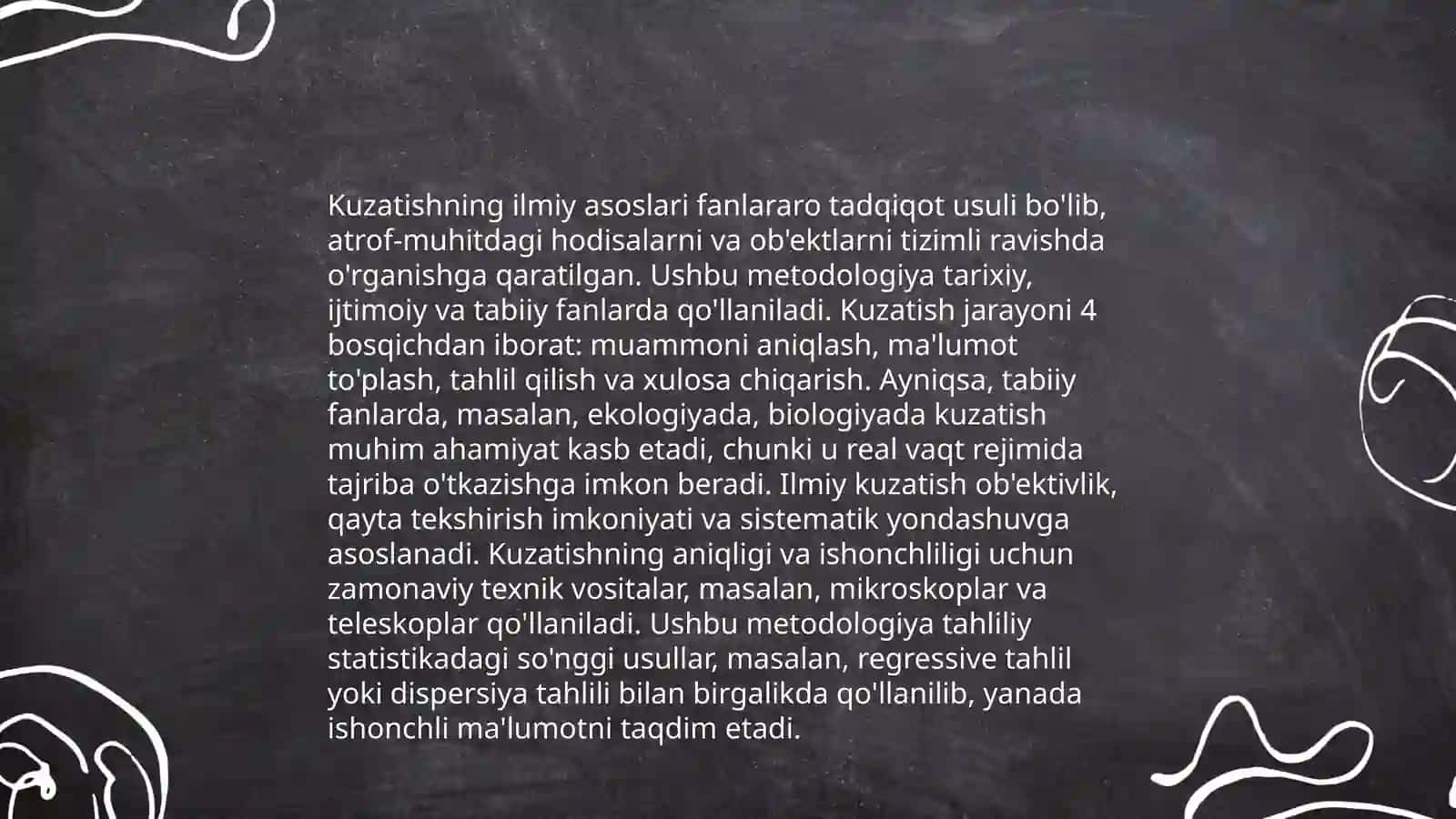 KUZATISH METODI 4