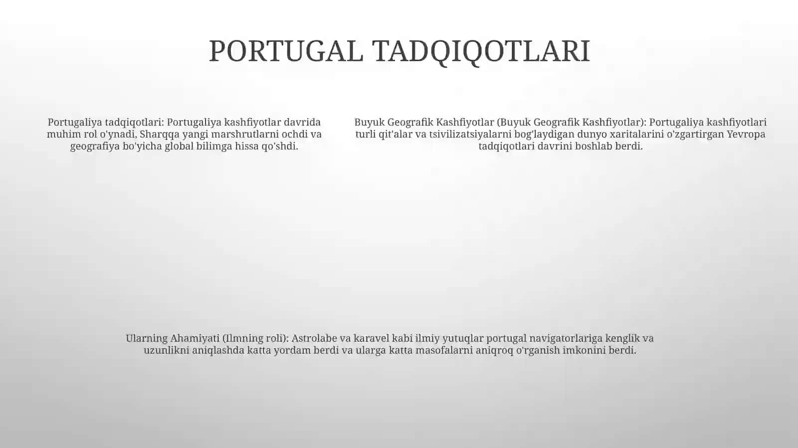 Buyuk Geografik Kashfiyotlar Va Ularning Ahamiyati 4