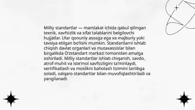 Standartlarning turlari va toifalari 4