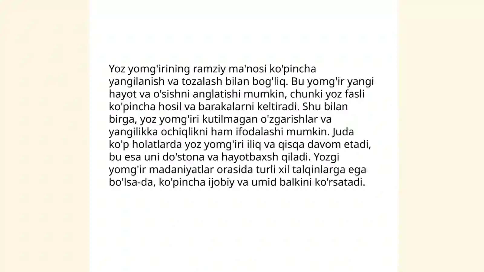 Yoz yomg'iri 4