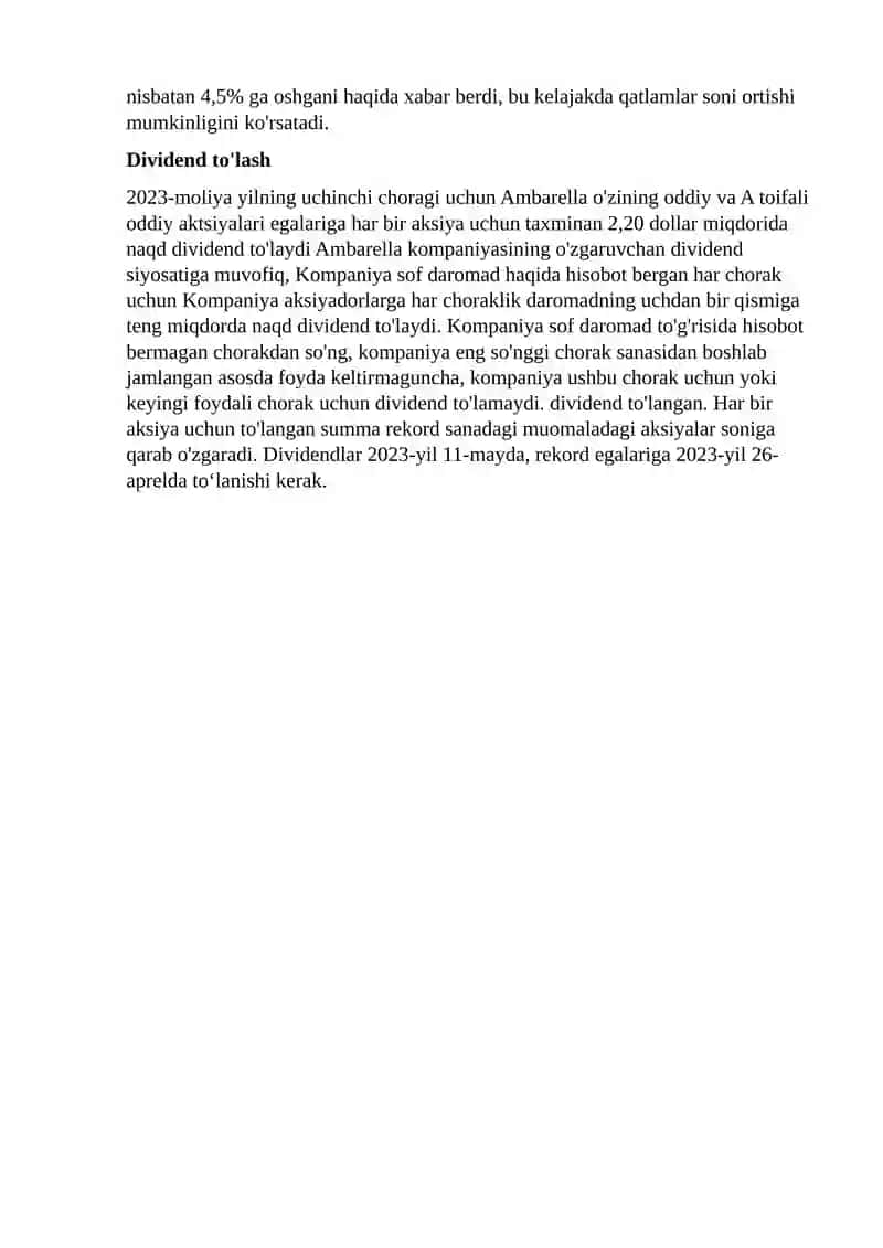 Ambarella, Inc. (AMBA) 4