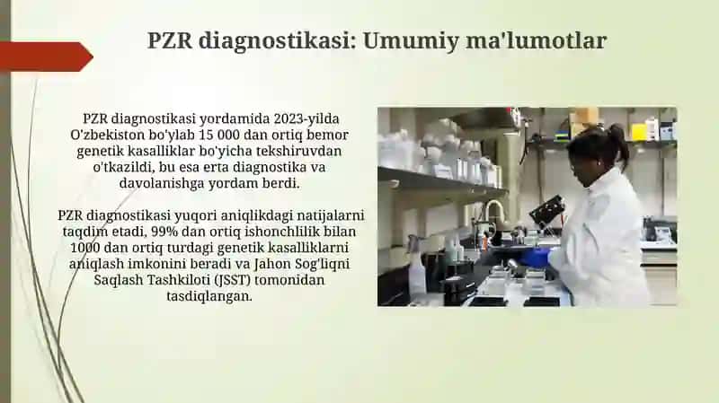 PZR-tashxis. Molekulyar genetika va irsiy kasalliklar 4