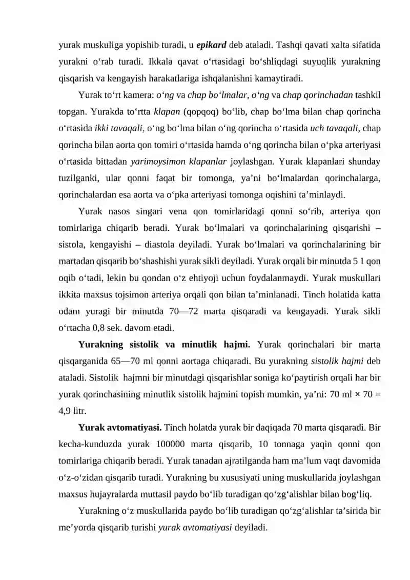 Qon aylanish tizimi haqida umumiy tushuncha 4