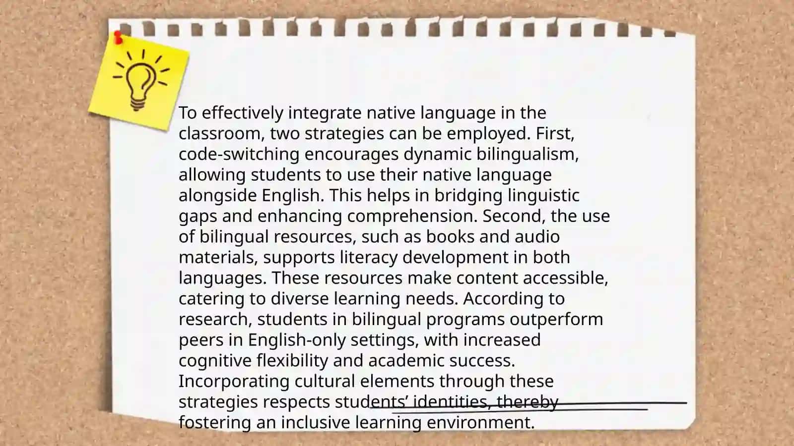 The Use of Native Language in the Classroom 4