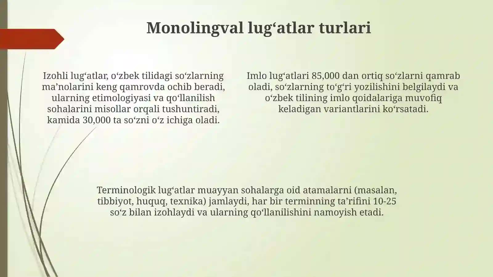 Oʻzbek leksikografiyasi bir va ikki tilli lugʻatlar 4