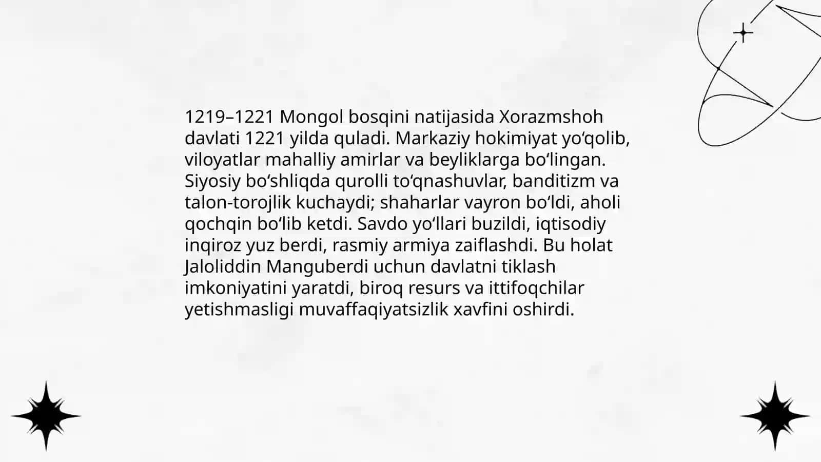 Jaloliddin Manguberdi va Xorazmshohlikni tiklash gʻoyasi 4